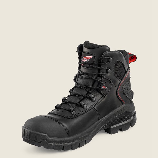 Red Wing Safety Bot Erkek - Crv™ - 6-Inch Waterproof Toe - Siyah - 96PAJNLUX